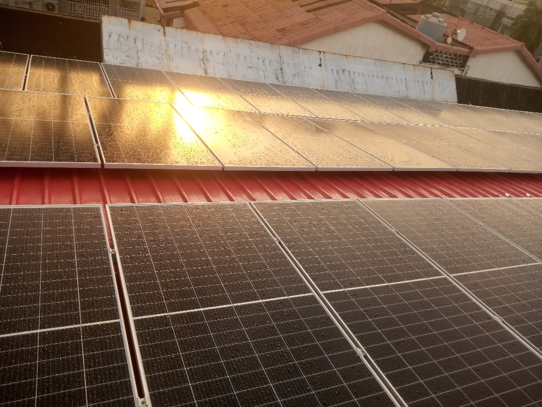 Solar panels installation